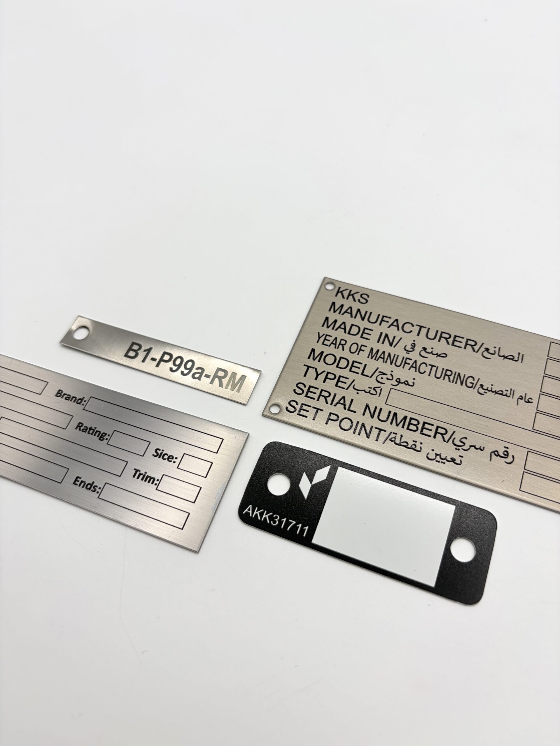 placas TAG y KKS