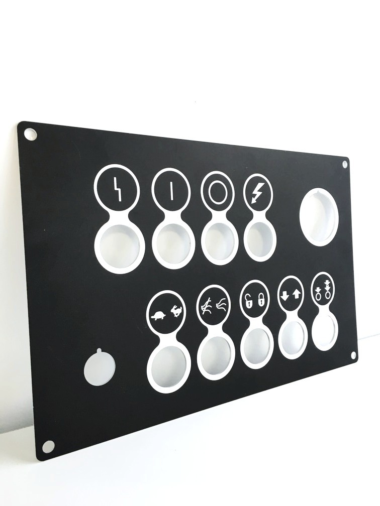 Panel de mando aluminio